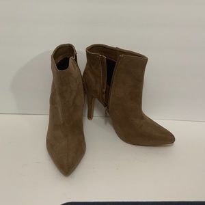 Tan booties